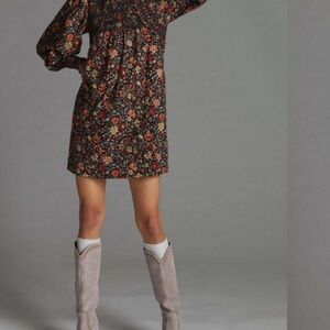 Anthropologie Plenty by Tracy Reese Smocked Floral
Mini Dress, Sz Small
